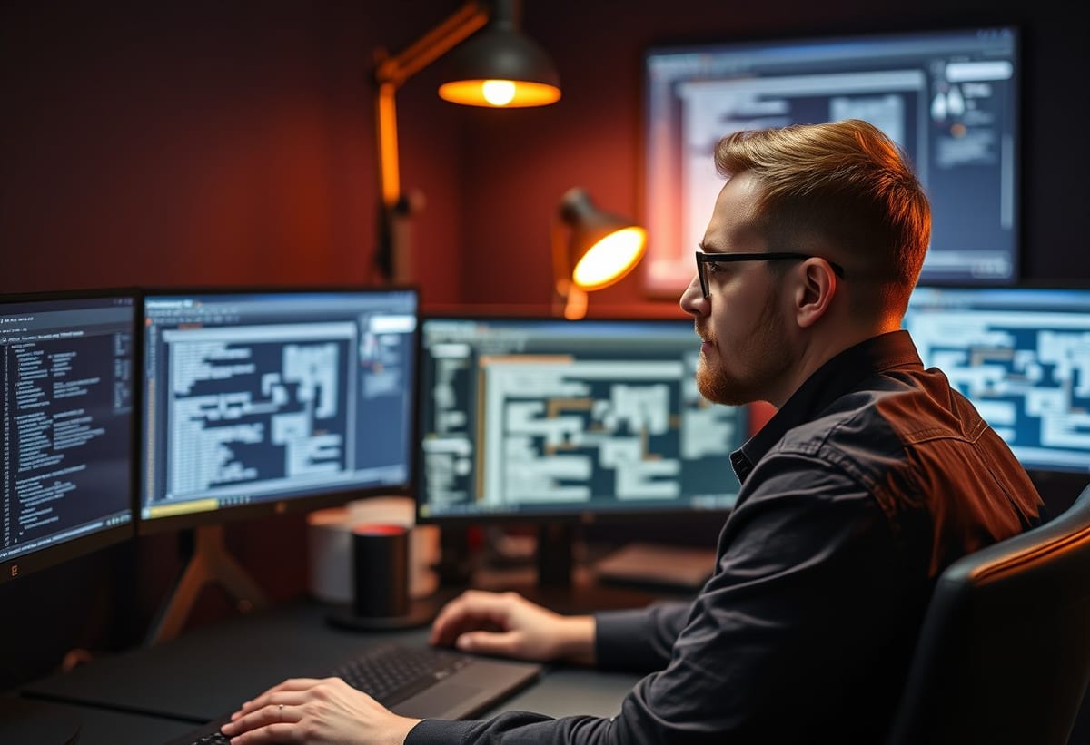 Senior developer team working with UK business clients